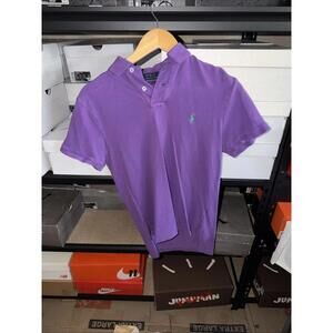 Polo Ralph Lauren Men's Custom Slim Fit Purple Short Sleeve Polo Shirt S 0314